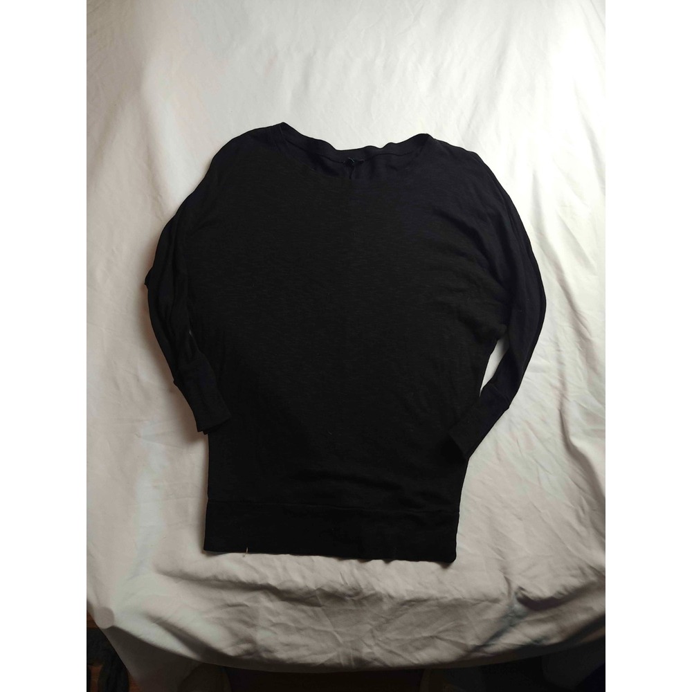 Cynthia Rowley Sweater Womens Small Black Knit Crew Neck Pullover Lightweight